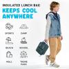 imageFit ampamp Fresh Connor Kids Tote Versatile Thermal Insulated Box for School and Camp Lunch Bag with Front Zip Pocket Boulder Gray StandardBoulder Gray