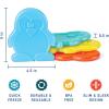 imageFit ampamp Fresh Cool Coolers Kids Lunch Box Ice Packs Slim Ice Packs for Lunch Bags Lunch Ice Packs ReusableMulticolored 8 Pack DinoPenguin Butterfly
