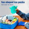 imageFit ampamp Fresh Cool Coolers Kids Lunch Box Ice Packs Slim Ice Packs for Lunch Bags Lunch Ice Packs ReusableMulticolored 8 Pack DinoYeti  8 PK