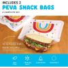 imageFit ampamp Fresh Dinosaur Insulated Lunch Box BPAFree Leakproof Water Resistant Large Capacity Thermal Insulation Reusable Snack Bags Durable PolyesterRainbow