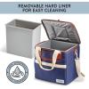 imageFit ampamp Fresh Foundry Soft Cooler Bag Insulated Leak Proof 12 Can Small Soft Sided Cooler Bag for Men and Women Portable Travel ampamp Beach Cooler Bag with Removable Hard Liner Stain ResistantNavy