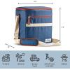 imageFit ampamp Fresh Foundry Soft Cooler Bag Insulated Leak Proof 12 Can Small Soft Sided Cooler Bag for Men and Women Portable Travel ampamp Beach Cooler Bag with Removable Hard Liner Stain ResistantNavy