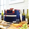 imageFit ampamp Fresh Foundry Soft Cooler Bag Insulated Leak Proof 12 Can Small Soft Sided Cooler Bag for Men and Women Portable Travel ampamp Beach Cooler Bag with Removable Hard Liner Stain ResistantNavy