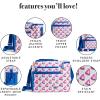 imageFit ampamp Fresh Foundry Soft Cooler Bag Insulated Leak Proof and Wine Carrier Bag 24 Can Large Soft Sided Cooler Bag for Men and Women 2 Bottle Wine Holder Tote Bag for Travel Beach and Picnic BagWatermelon