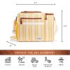 imageFit ampamp Fresh Foundry Soft Cooler Bag Insulated Leak Proof and Wine Carrier Bag 24 Can Large Soft Sided Cooler Bag for Men and Women 2 Bottle Wine Holder Tote Bag for Travel Beach and Picnic BagYellow