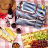 imageFit ampamp Fresh Foundry Soft Cooler Bag Insulated Leak Proof and Wine Carrier Bag 24 Can Large Soft Sided Cooler Bag for Men and Women 2 Bottle Wine Holder Tote Bag for Travel Beach and Picnic BagNavy  White Stripe
