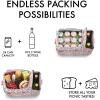 imageFit ampamp Fresh Foundry Soft Cooler Bag Insulated Leak Proof and Wine Carrier Bag 24 Can Large Soft Sided Cooler Bag for Men and Women 2 Bottle Wine Holder Tote Bag for Travel Beach and Picnic BagRainbow