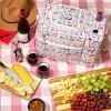 imageFit ampamp Fresh Foundry Soft Cooler Bag Insulated Leak Proof and Wine Carrier Bag 24 Can Large Soft Sided Cooler Bag for Men and Women 2 Bottle Wine Holder Tote Bag for Travel Beach and Picnic BagRainbow