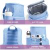 imageFit ampamp Fresh Insulated Backpack Soft Cooler  LeakResistant Beach ampamp Travel Bag for Women 24 Can Capacity Picnic ampamp Cooler BagCornflower
