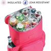 imageFit ampamp Fresh Insulated Backpack Soft Cooler  LeakResistant Beach ampamp Travel Bag for Women 24 Can Capacity Picnic ampamp Cooler BagHot Pink