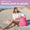 imageFit ampamp Fresh Insulated Backpack Soft Cooler  LeakResistant Beach ampamp Travel Bag for Women 24 Can Capacity Picnic ampamp Cooler BagHot Pink