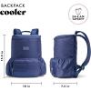 imageFit ampamp Fresh Insulated Backpack Soft Cooler  LeakResistant Beach ampamp Travel Bag for Women 24 Can Capacity Picnic ampamp Cooler BagMidnight Blue