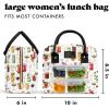 imageFit ampamp Fresh Lunch Bag For Women Insulated Womens Lunch Bag For Work Leakproof ampamp StainResistant Large Lunch Box For Women With 2 Large Containers Zipper Closure Bloomington Lunch Bag Plum StripeMixology
