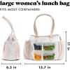 imageFit ampamp Fresh Lunch Bag For Women Insulated Womens Lunch Bag For Work Leakproof ampamp StainResistant Large Lunch Box For Women With Containers and Zipper Closure Copley Bag PlumIvory Animal Print