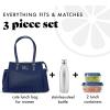 imageFit ampamp Fresh Lunch Bag For Women Insulated Womens Lunch Bag For Work Leakproof ampamp StainResistant Large Lunch Box For Women With Containers and Zipper Closure Copley Bag PlumNavy