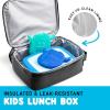 imageFit ampamp Fresh Lunch Box For Kids Boys ampamp Girls School Camp Insulated Bag With Shoe Charm Slots For Personalization TealBlack