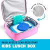 imageFit ampamp Fresh Lunch Box For Kids Boys ampamp Girls School Camp Insulated Bag With Shoe Charm Slots For Personalization TealPink