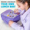 imageFit ampamp Fresh Lunch Box For Kids Boys ampamp Girls School Camp Insulated Bag With Shoe Charm Slots For Personalization TealPurple