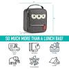 imageFit ampamp Fresh Novelty Insulated Lunch Bag with Two Food Containers Reusable ampamp Trendy Lunch Box Soft Mini Cooler Bag Perfect for Picnics ampamp More Alien BlackAlien