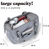 imageFit ampamp Fresh Premium Neoprene Weekender Bag With Trolley Sleeve  Large Overnight Carryon Duffel Gym and Hospital Bag for Labor ampamp DeliveryGrey