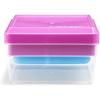 imageFit ampamp Fresh Sandwich and Snack Set Dual Container with Ice Pack Adult and Kids Lunch Container Sandwich Container for Lunch Box BlueDivided Lunch Pack Carrier w Ice Pack