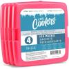 imageCool Coolers by Fit  Fresh Reusable ampamp LongLasting Slim Ice Packs Cold Packs for Lunch Boxes Ice Packs for Lunch Bags Blue 12 PackPink