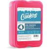 imageCool Coolers by Fit  Fresh Reusable ampamp LongLasting XL Slim Ice Packs Cold Packs for Lunch Boxes Ice Packs for Lunch Bags Cooler Accessories for Camping Beach Lunch and Work 8PK Clear BluePink 4 PK