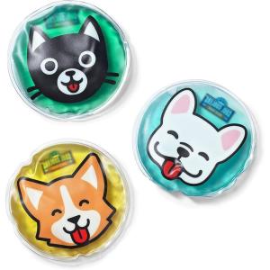 imageCool Coolers Boo Boo Flexible Gel Ice Pack 4x4 Reusable Cold Compress for Minor Injuries 3 Pack DinoAssorted Characters