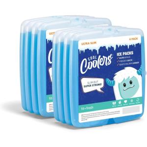 imageCool Coolers by Fit ampamp Fresh Kids Puzzle Shaped Lunch Box Ice Packs Back to School Essential Reusable Freeze Blocks for Insulated Bags and Cooler Multicolored 6PKBlue 8 PK