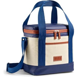 imageFit ampamp Fresh Beach ampamp Boat Cooler Collection  Insulated Leakproof WaterResistant Totes ampamp Lunch Bags for Summer Pool ampamp Travel12Can  Navy