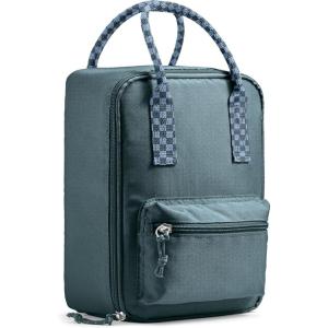 imageFit ampamp Fresh Connor Kids Tote Versatile Thermal Insulated Box for School and Camp Lunch Bag with Front Zip Pocket Boulder Gray StandardBoulder Gray