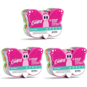 imageFit ampamp Fresh Cool Coolers Kids Lunch Box Ice Packs Slim Ice Packs for Lunch Bags Lunch Ice Packs ReusableMulticolored 8 Pack DinoButterfly  12 PK