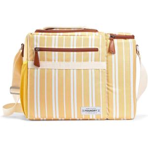 imageFit ampamp Fresh Foundry Soft Cooler Bag Insulated Leak Proof and Wine Carrier Bag 24 Can Large Soft Sided Cooler Bag for Men and Women 2 Bottle Wine Holder Tote Bag for Travel Beach and Picnic BagYellow