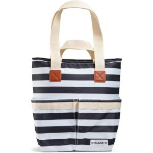 imageFit ampamp Fresh Foundry Wine Carrier Bag ampamp Soft Cooler Bag Insulated Leak Proof Large Soft Sided Cooler Bag 6 Bottle Wine Bag With Removable Divider For Beach Picnics and Travel CamoBW Stripe