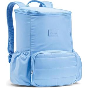 imageFit ampamp Fresh Insulated Backpack Soft Cooler  LeakResistant Beach ampamp Travel Bag for Women 24 Can Capacity Picnic ampamp Cooler BagCornflower