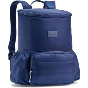 imageFit ampamp Fresh Insulated Backpack Soft Cooler  LeakResistant Beach ampamp Travel Bag for Women 24 Can Capacity Picnic ampamp Cooler BagMidnight Blue