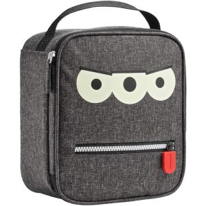 imageFit ampamp Fresh Novelty Insulated Lunch Bag with Two Food Containers Reusable ampamp Trendy Lunch Box Soft Mini Cooler Bag Perfect for Picnics ampamp More Alien BlackAlien