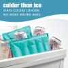 imageCool Coolers by Fit ampamp Fresh 2 Pack XL Soft Ice Packs for Cooler Flexible Stretch Nylon Lunch Box Ice Packs Large Reusable Freezer Packs Cornflower BlueTeal