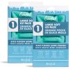 imageCool Coolers by Fit ampamp Fresh 2 Pack XL Soft Ice Packs for Cooler Flexible Stretch Nylon Lunch Box Ice Packs Large Reusable Freezer Packs Cornflower BlueTeal