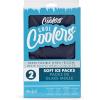 imageCool Coolers by Fit ampamp Fresh 2 Pack XL Soft Ice Packs for Cooler Flexible Stretch Nylon Lunch Box Ice Packs Large Reusable Freezer Packs Cornflower BlueMidnight Blue