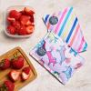 imageFit ampamp Fresh Cool Coolers 2 Pack Soft Ice for Lunch Bags Flexible Stretch Nylon Durable Reusable Lunch Box Ice Packs Soft Ice Reusable Freezer Packs Lunch Ice Easy to Clean Pink BowsUniorn Stripes