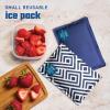 imageFit ampamp Fresh Cool Coolers 2 Pack Soft Ice for Lunch Bags Flexible Stretch Nylon Durable Reusable Lunch Box Ice Packs Soft Ice Reusable Freezer Packs Lunch Ice Easy to Clean Pink BowsBlue