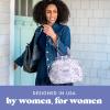 imageFit ampamp Fresh Cromwell Drawstring Lunch Bag for Women Complete Lunch Set with 2 Containers StainResistant LeakResistant Back to School Essential Teacher Lunchbox Black CheetahPurple Floral Toile