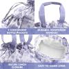 imageFit ampamp Fresh Cromwell Drawstring Lunch Bag for Women Complete Lunch Set with 2 Containers StainResistant LeakResistant Back to School Essential Teacher Lunchbox Black CheetahPurple Floral Toile