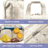 imageFit ampamp Fresh Neoprene Lunch Bag For Women Insulated Womens Lunch Bag For Work Tear ampamp Stain Resistant Large Lunch Box For Women With Containers and Ice Machine Washable Remi Lunch Bag Slate BlueTan Floral