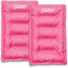 imageCool Coolers by Fit ampamp Fresh 2 Pack XL Soft Ice Packs for Cooler Flexible Stretch Nylon Lunch Box Ice Packs Large Reusable Freezer Packs Cornflower BlueHot Pink