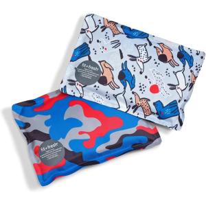 imageFit ampamp Fresh Cool Coolers 2 Pack Soft Ice for Lunch Bags Flexible Stretch Nylon Durable Reusable Lunch Box Ice Packs Soft Ice Reusable Freezer Packs Lunch Ice Easy to Clean Pink BowsHappy Dogs