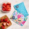 imageCool Coolers by Fit ampamp Fresh 2 Pack Soft Ice Flexible Stretch Nylon Reusable Ice Packs for Lunch Boxes ampamp Coolers Fruit ampamp Dot