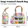 imageFit ampamp Fresh Lunch Bag For Women Insulated Womens Lunch Bag For Work Leakproof ampamp StainResistant Large Lunch Box For Women With Bottle Pocket Long Straps Zipper Closure Laketown Bag Black CheetahFruit