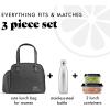 imageFit ampamp Fresh Lunch Bag For Women Insulated Womens Lunch Bag For Work Leakproof ampamp StainResistant Large Lunch Box For Women With Bottle Pocket Long Straps Zipper Closure Laketown Bag Black CheetahBlack